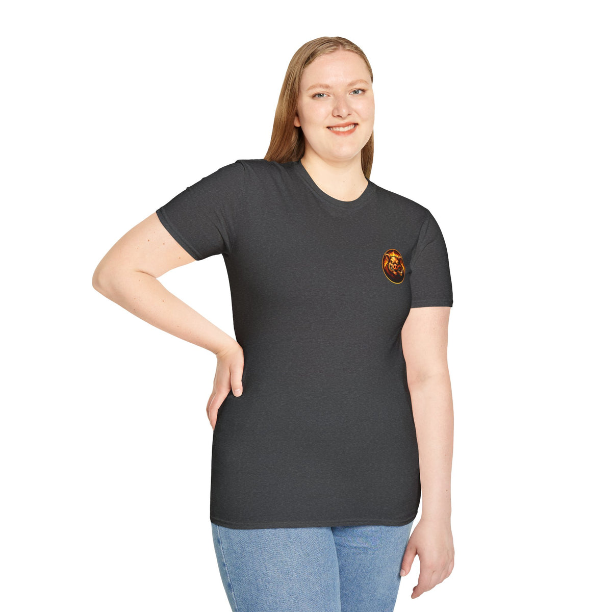 BBQ Test Pit logo soft tee mockup