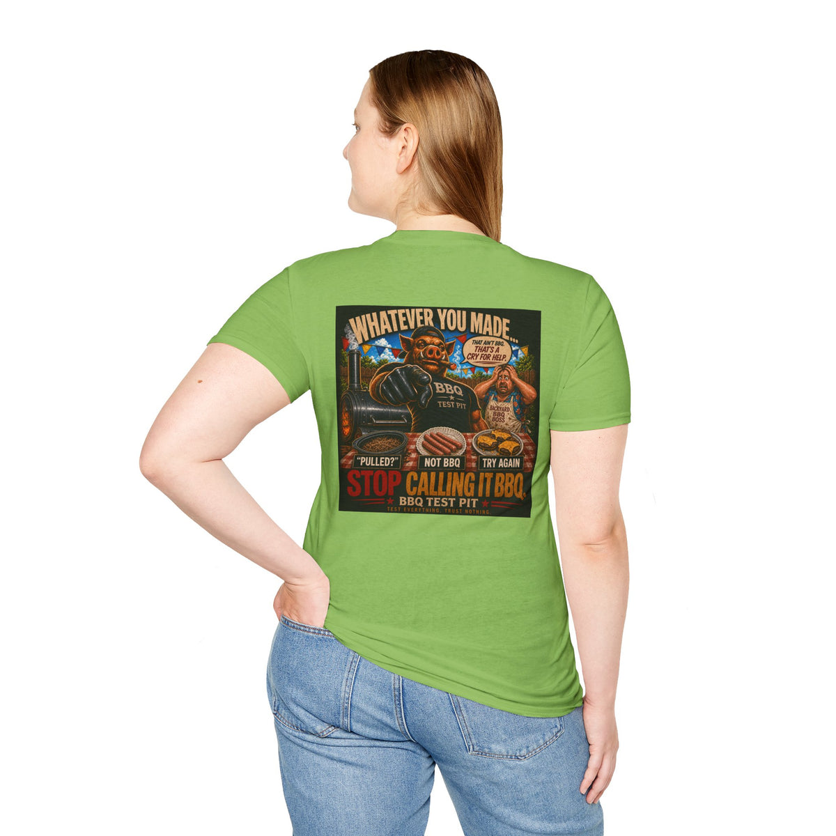 BBQ Test Pit Stop Calling It BBQ tee mockup