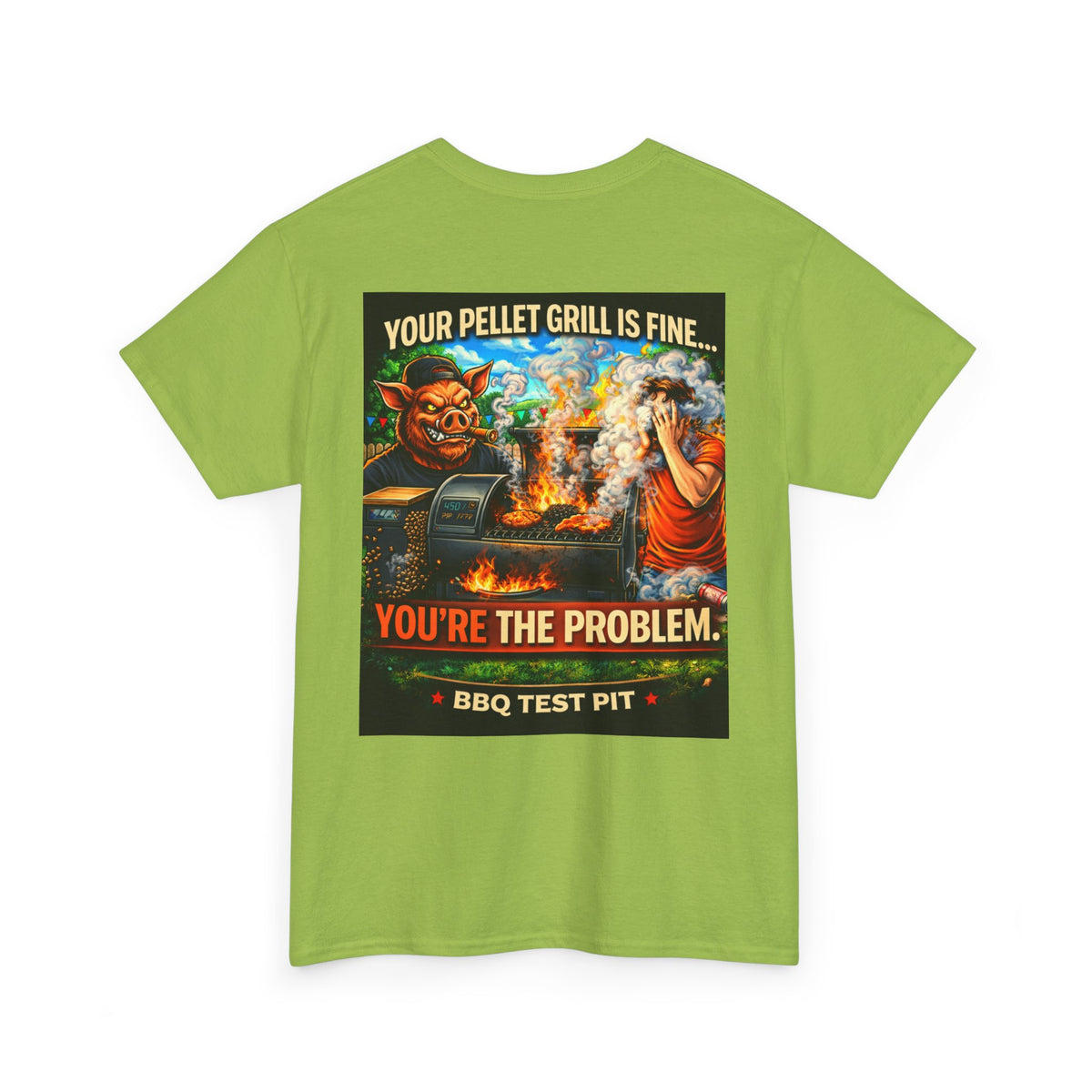 BBQ Test Pit Your Pellet Grill Is Fine tee mockup