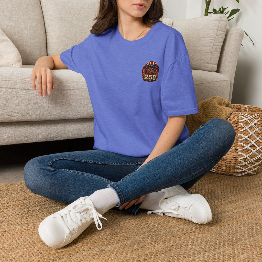 BBQ Test Pit 250 Years of Freedom tee mockup
