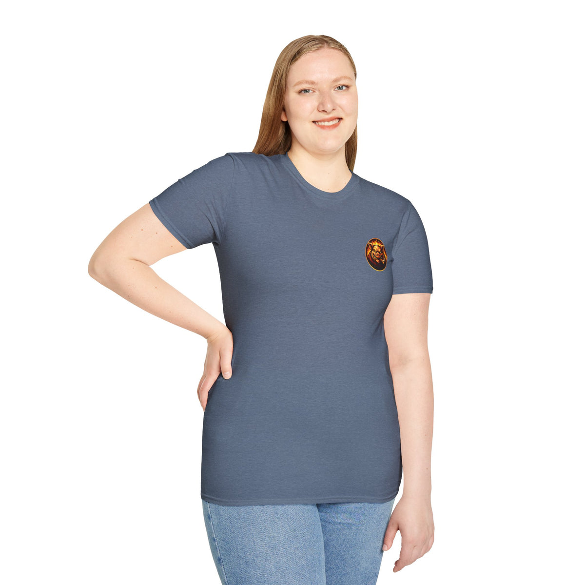 BBQ Test Pit logo soft tee mockup