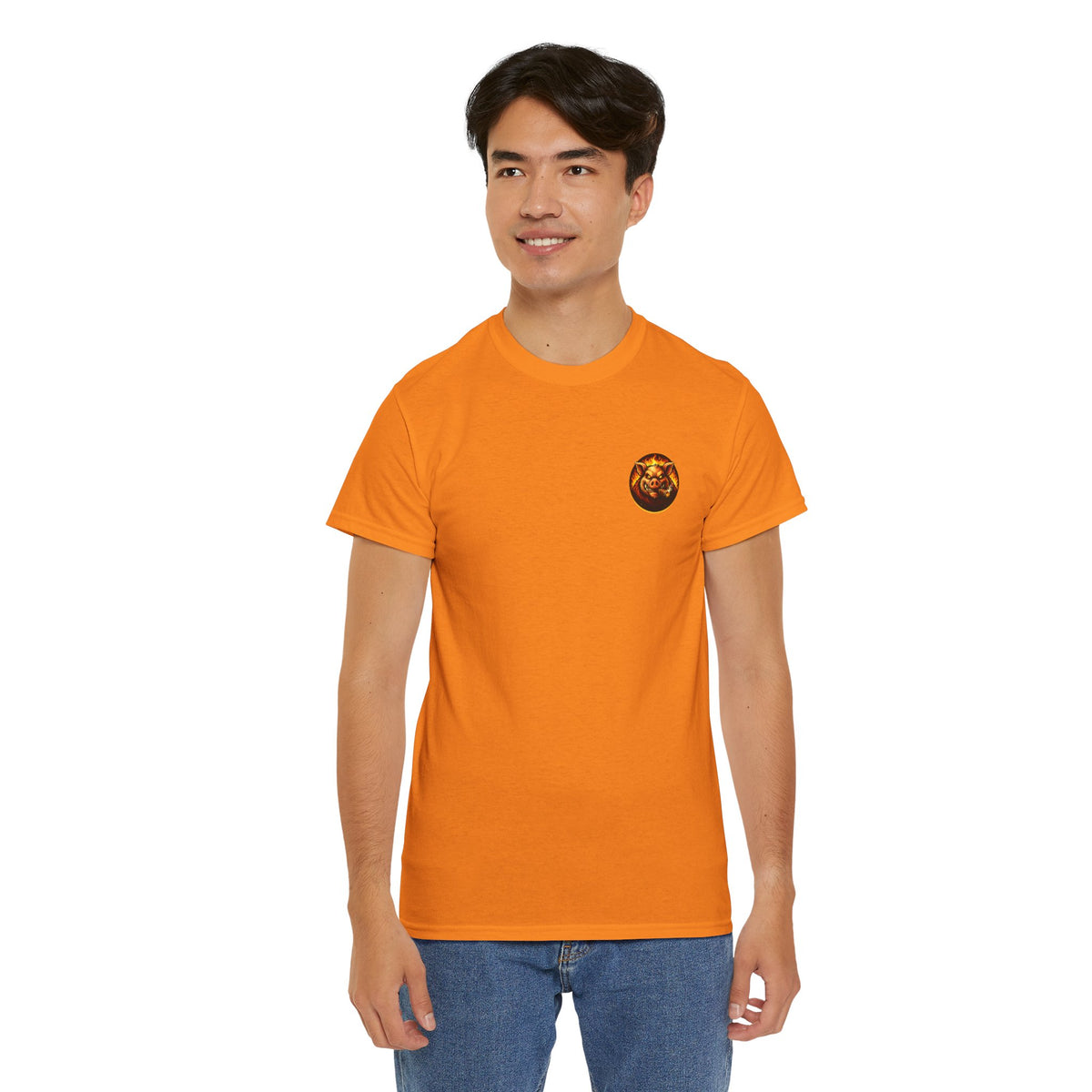 BBQ Test Pit Stop Calling It BBQ heavy tee mockup