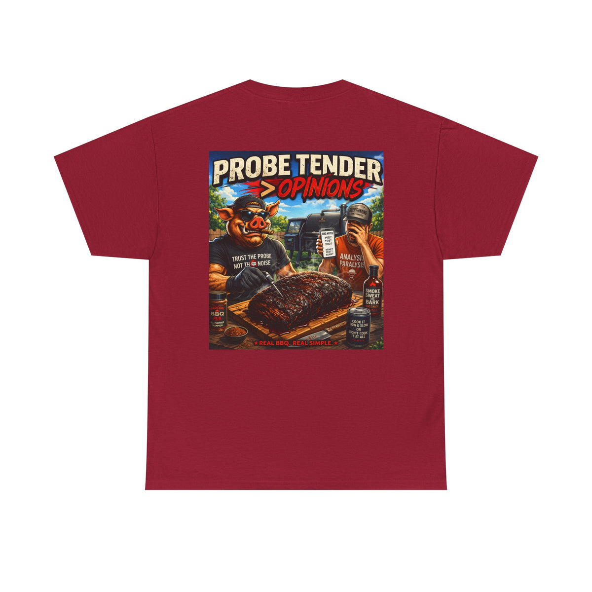 BBQ Test Pit Probe Tender Opinions heavy tee mockup