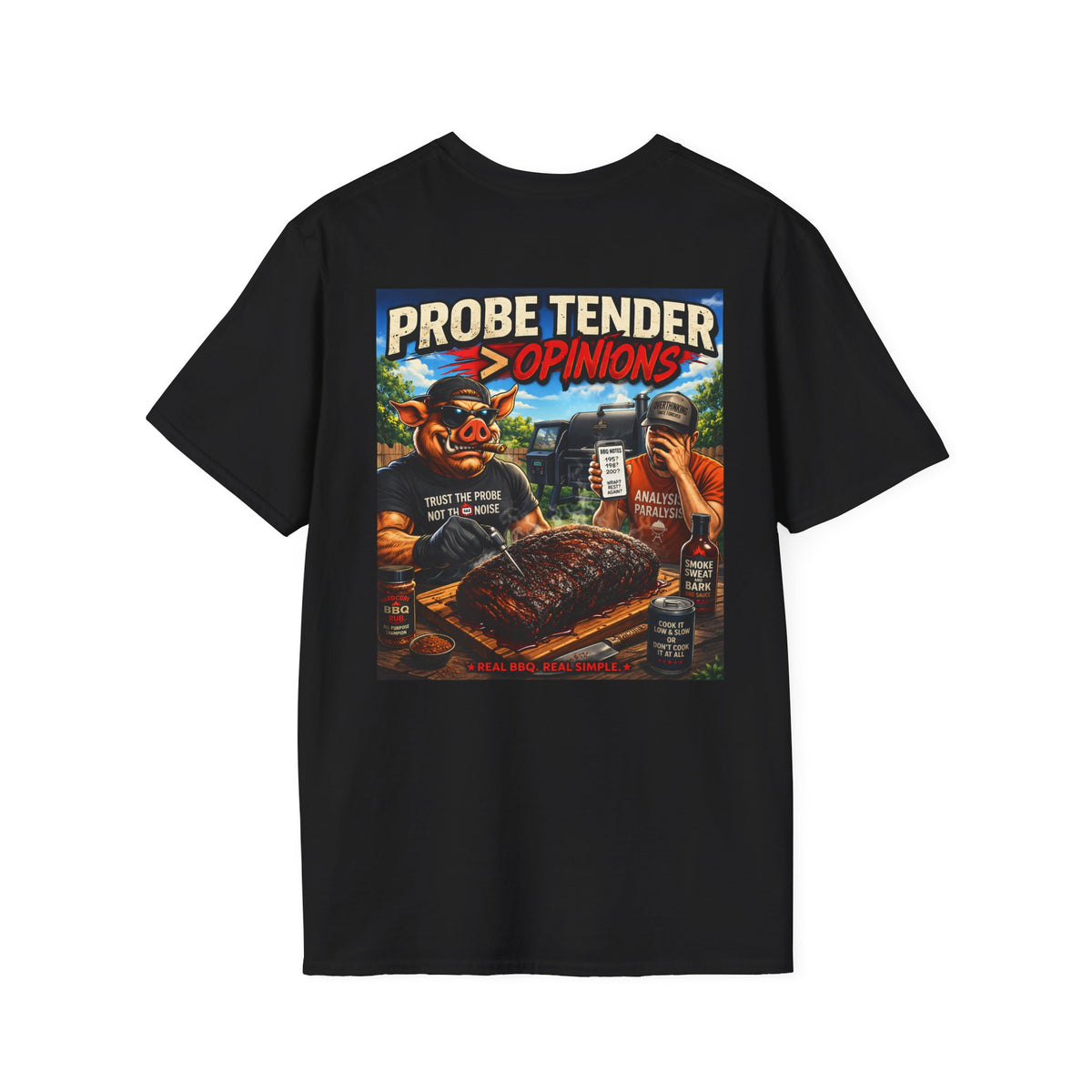 BBQ Test Pit Probe Tender Opinions tee mockup
