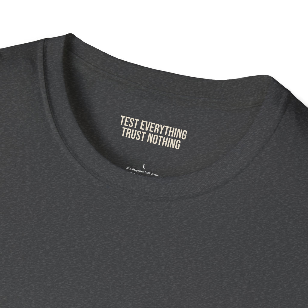 BBQ Test Pit logo soft tee mockup