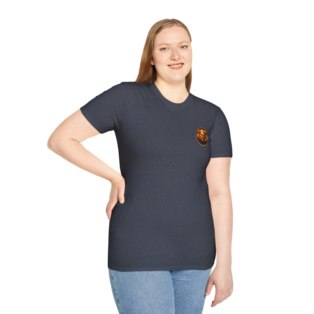 BBQ Test Pit logo soft tee mockup