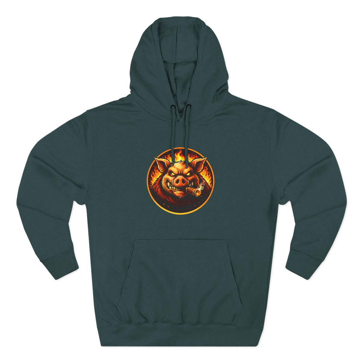 BBQ Test Pit logo hoodie mockup
