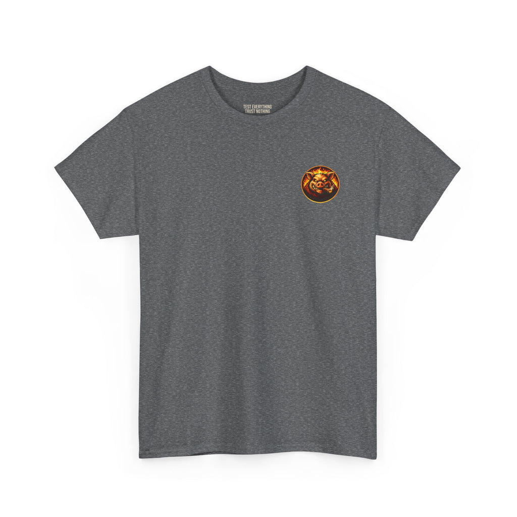 BBQ Test Pit logo tee mockup