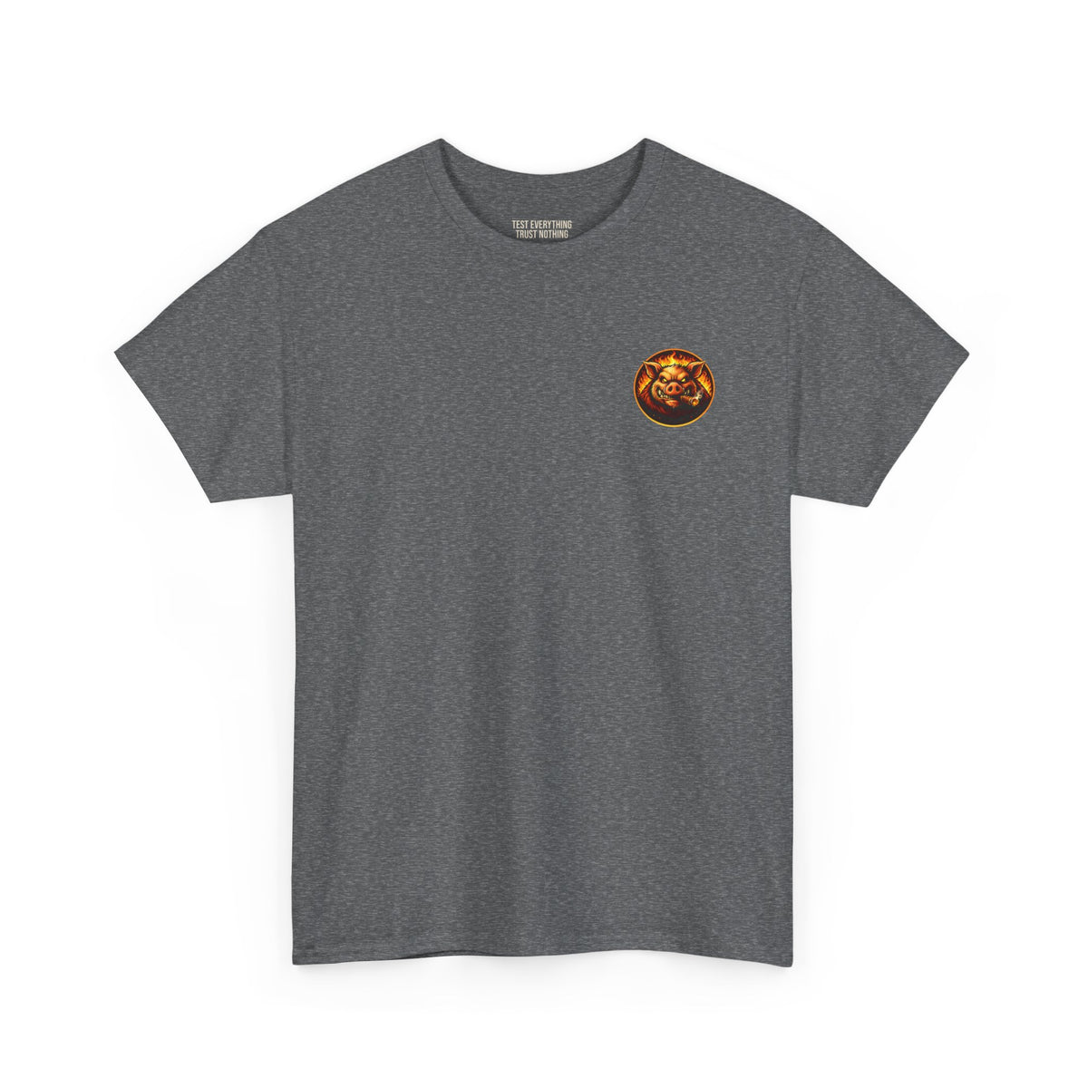 BBQ Test Pit logo tee mockup