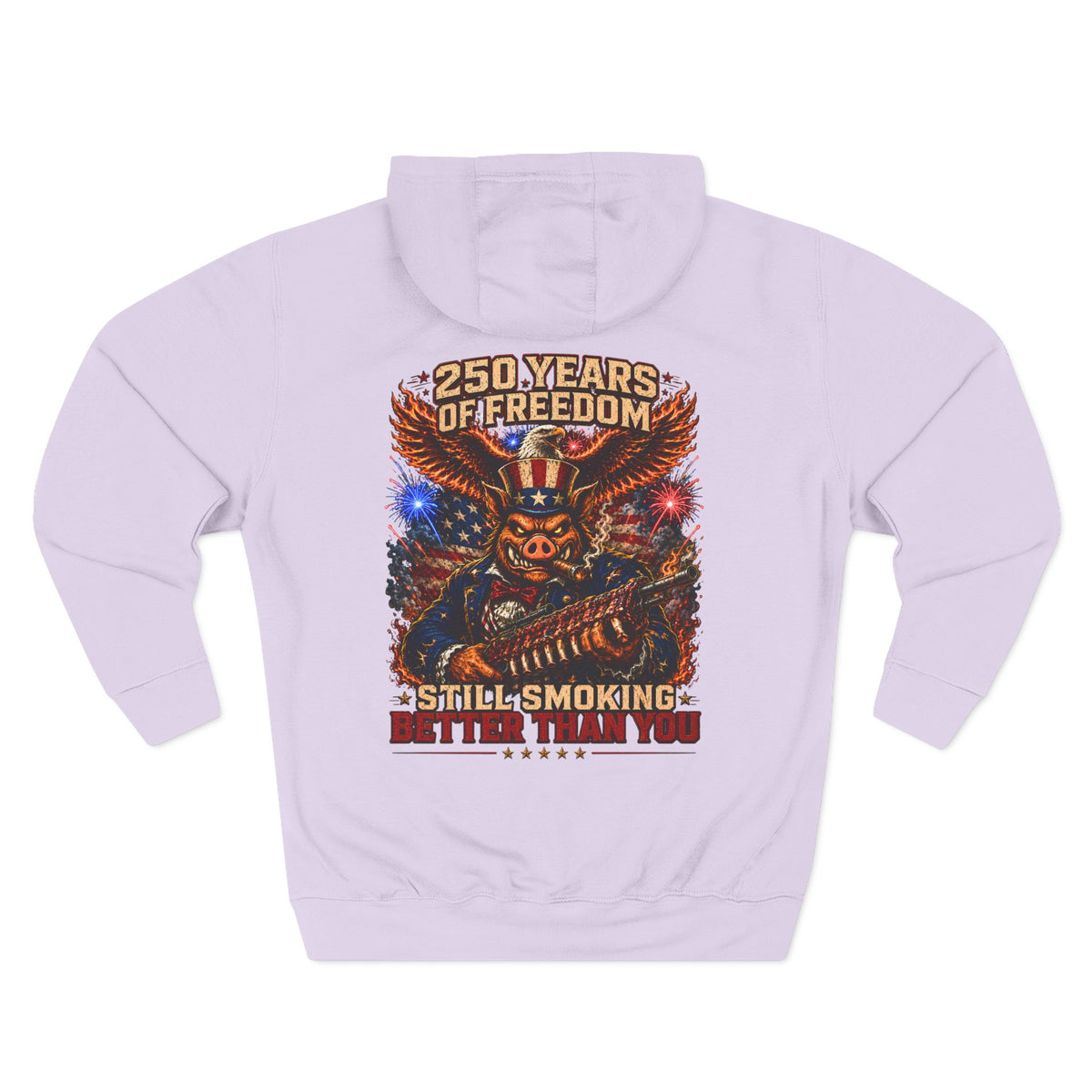 BBQ Test Pit 250 Years of Freedom hoodie mockup