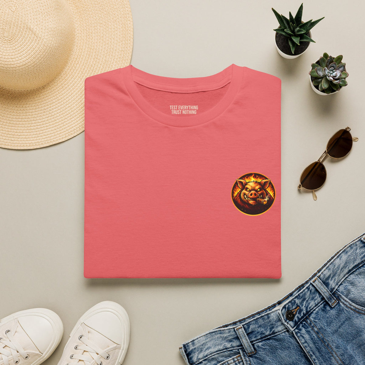 BBQ Test Pit Wrap When It's Ready tee mockup