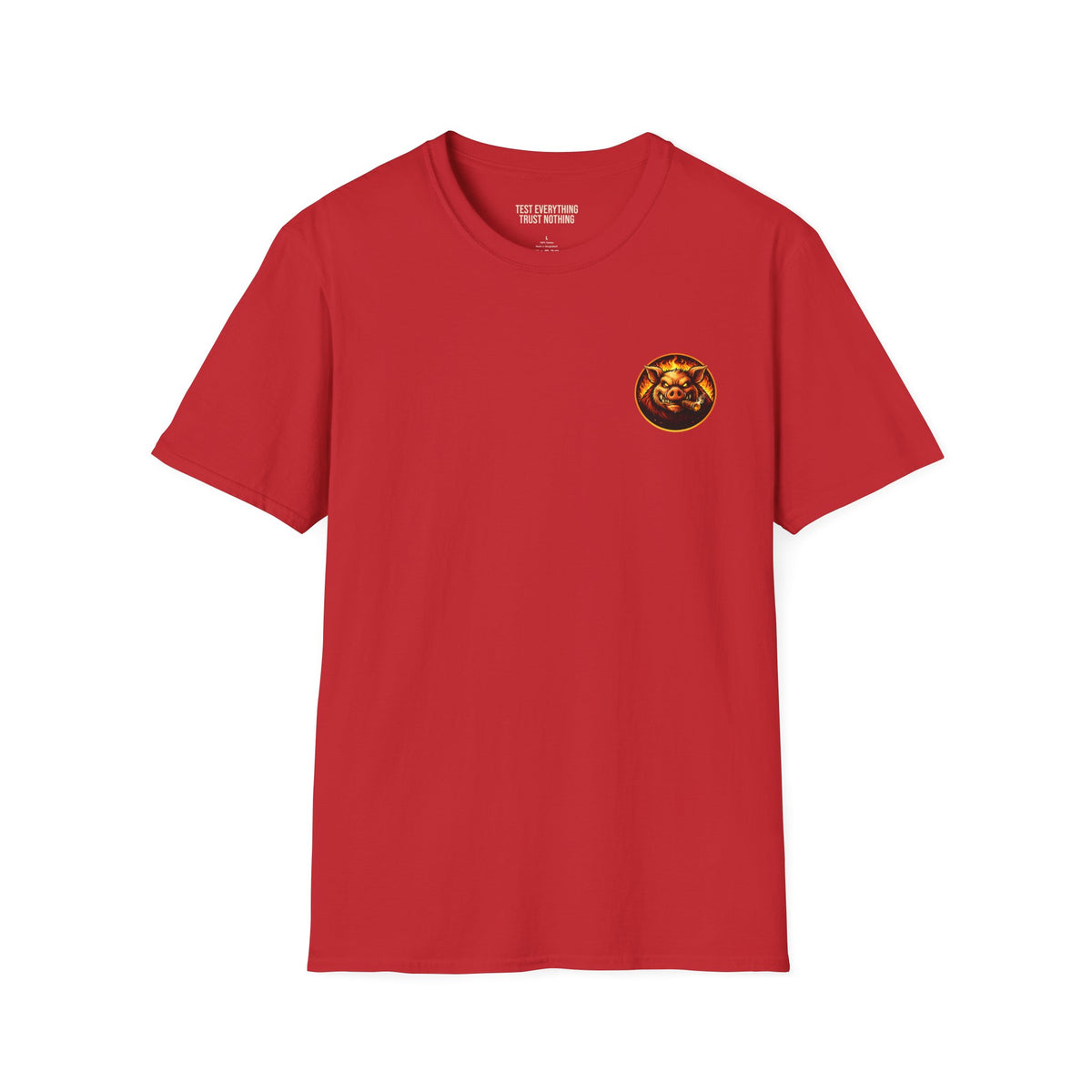 BBQ Test Pit Stop Staring At My Rack soft tee mockup