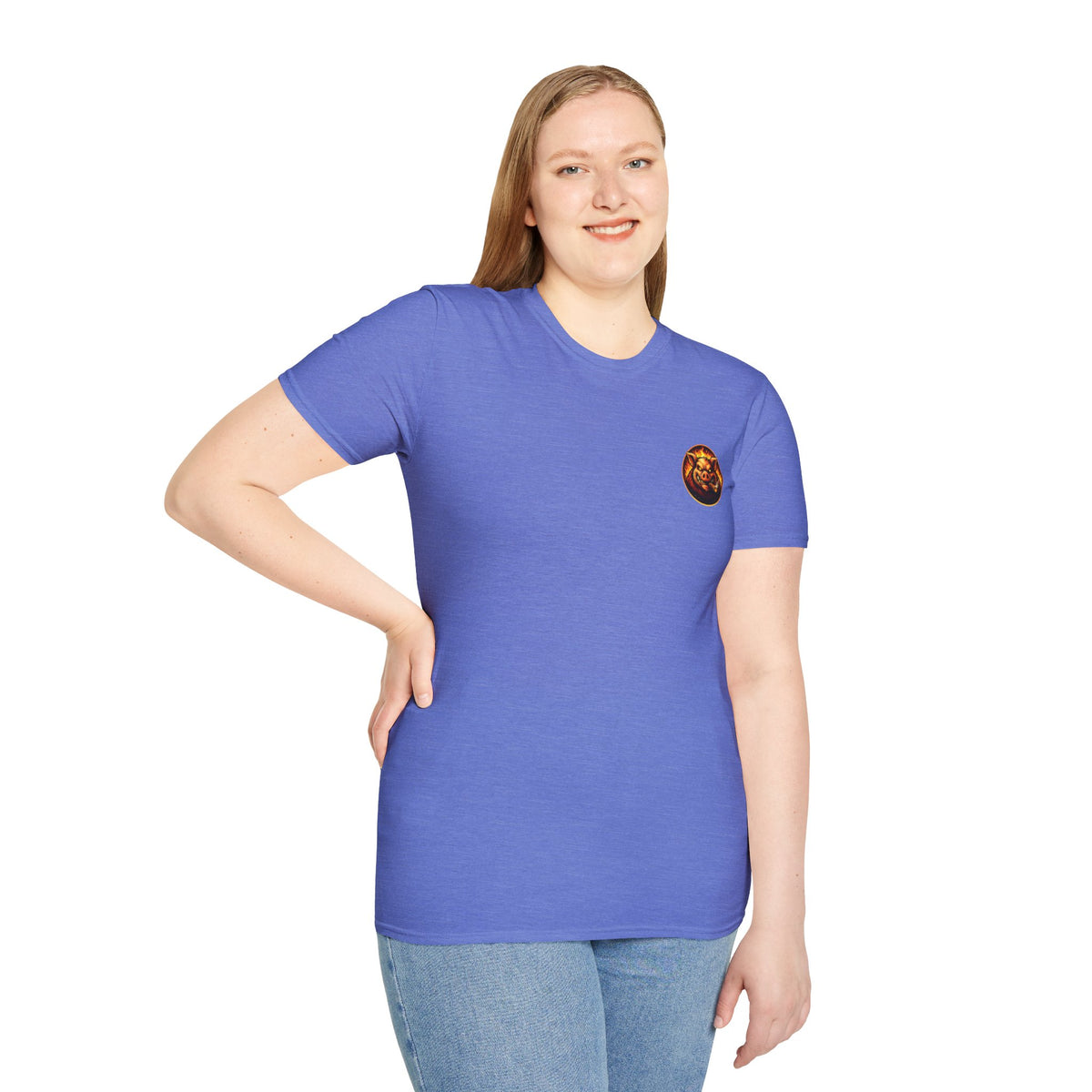 BBQ Test Pit logo soft tee mockup