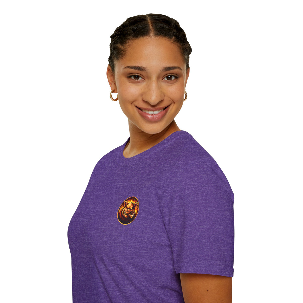 BBQ Test Pit logo soft tee mockup