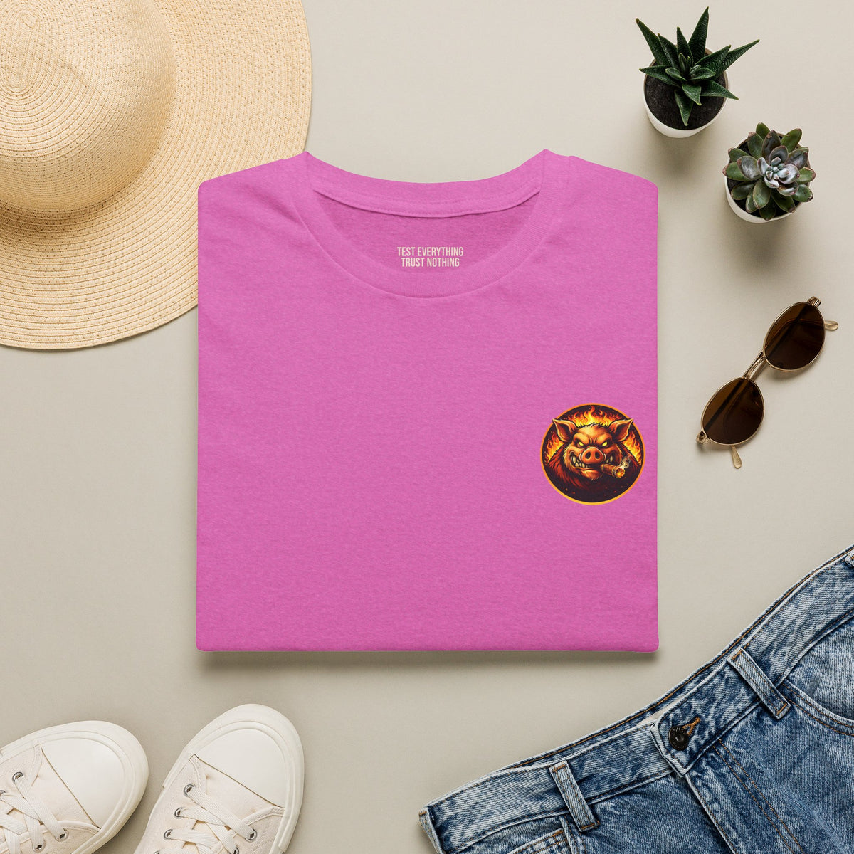 BBQ Test Pit Wrap When It's Ready tee mockup