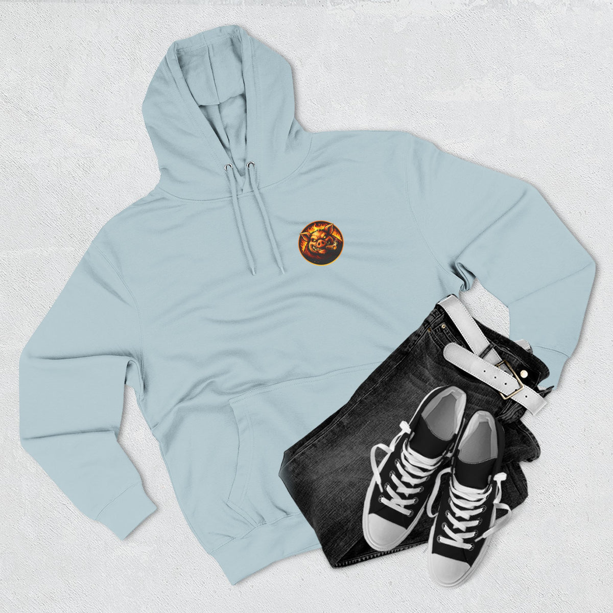 BBQ Test Pit Wrap When It's Ready hoodie mockup