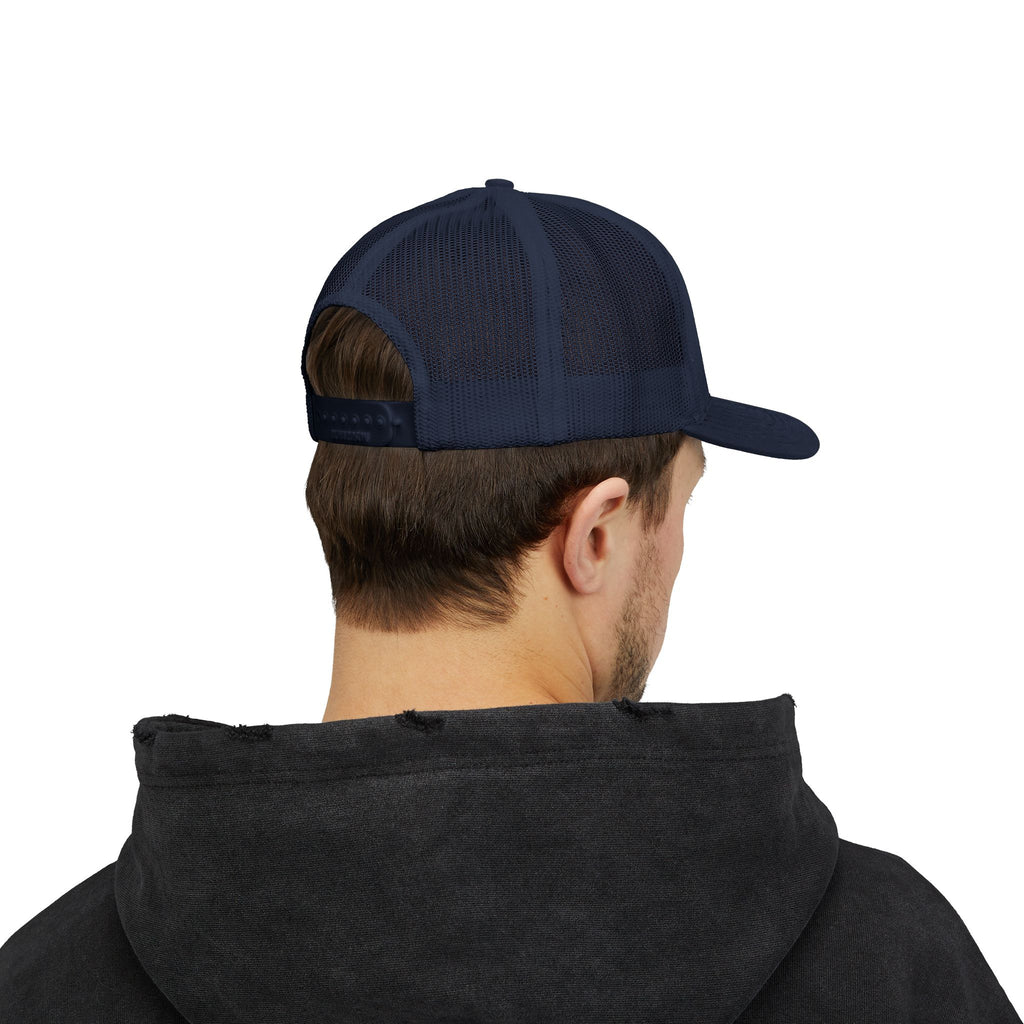 BBQ Test Pit 250 Years of Freedom trucker hat mockup