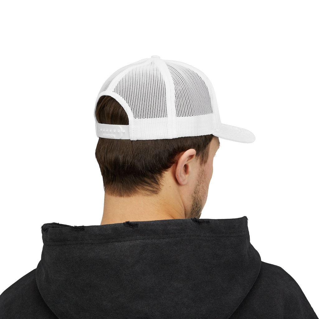 BBQ Test Pit 250 Years of Freedom trucker hat mockup