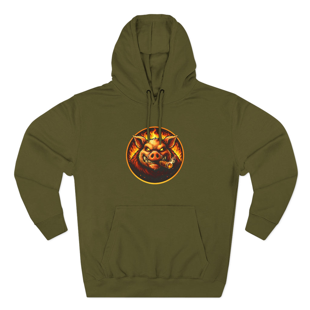BBQ Test Pit logo hoodie mockup