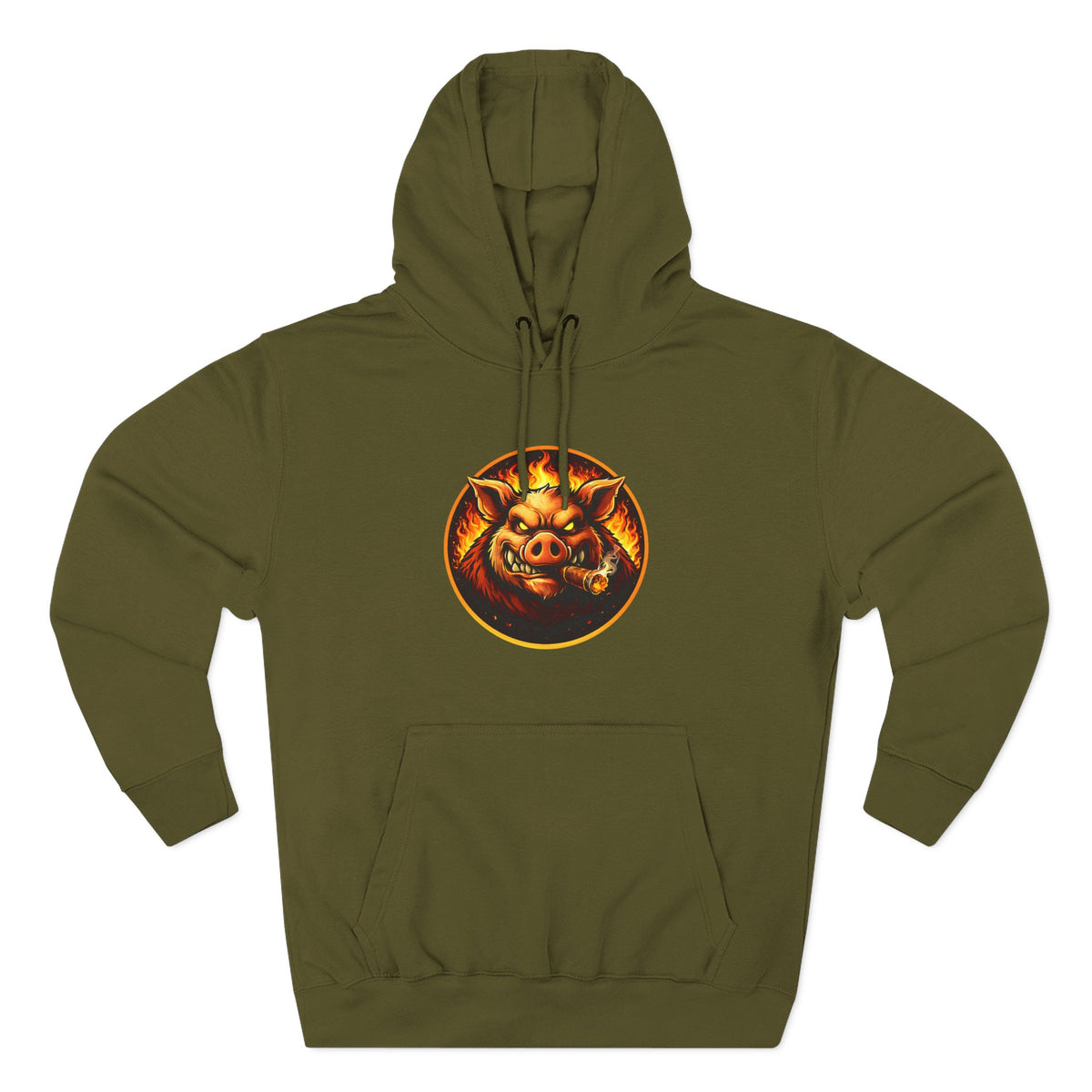 BBQ Test Pit logo hoodie mockup