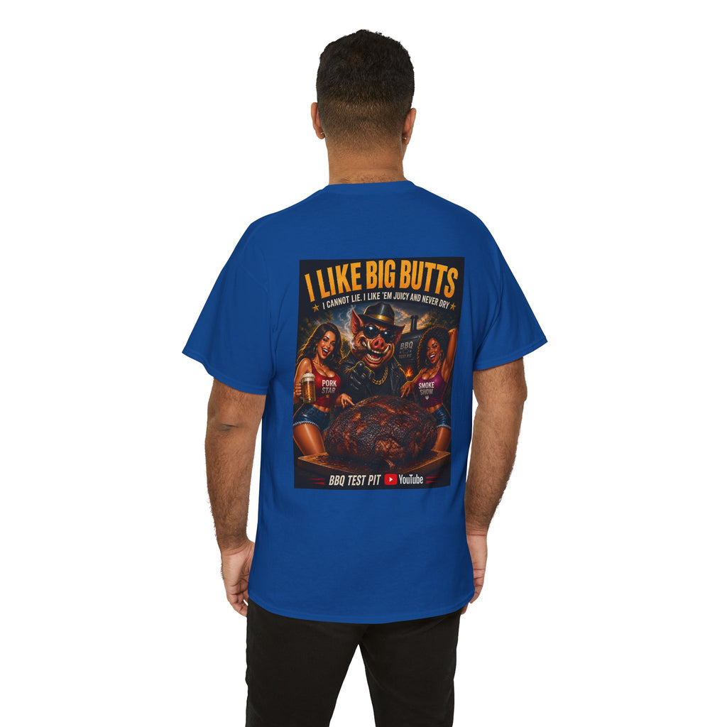 BBQ Test Pit I Like Big Butts tee mockup