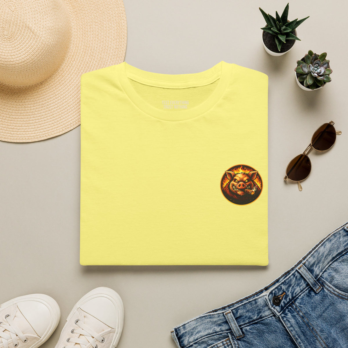BBQ Test Pit Wrap When It's Ready tee mockup