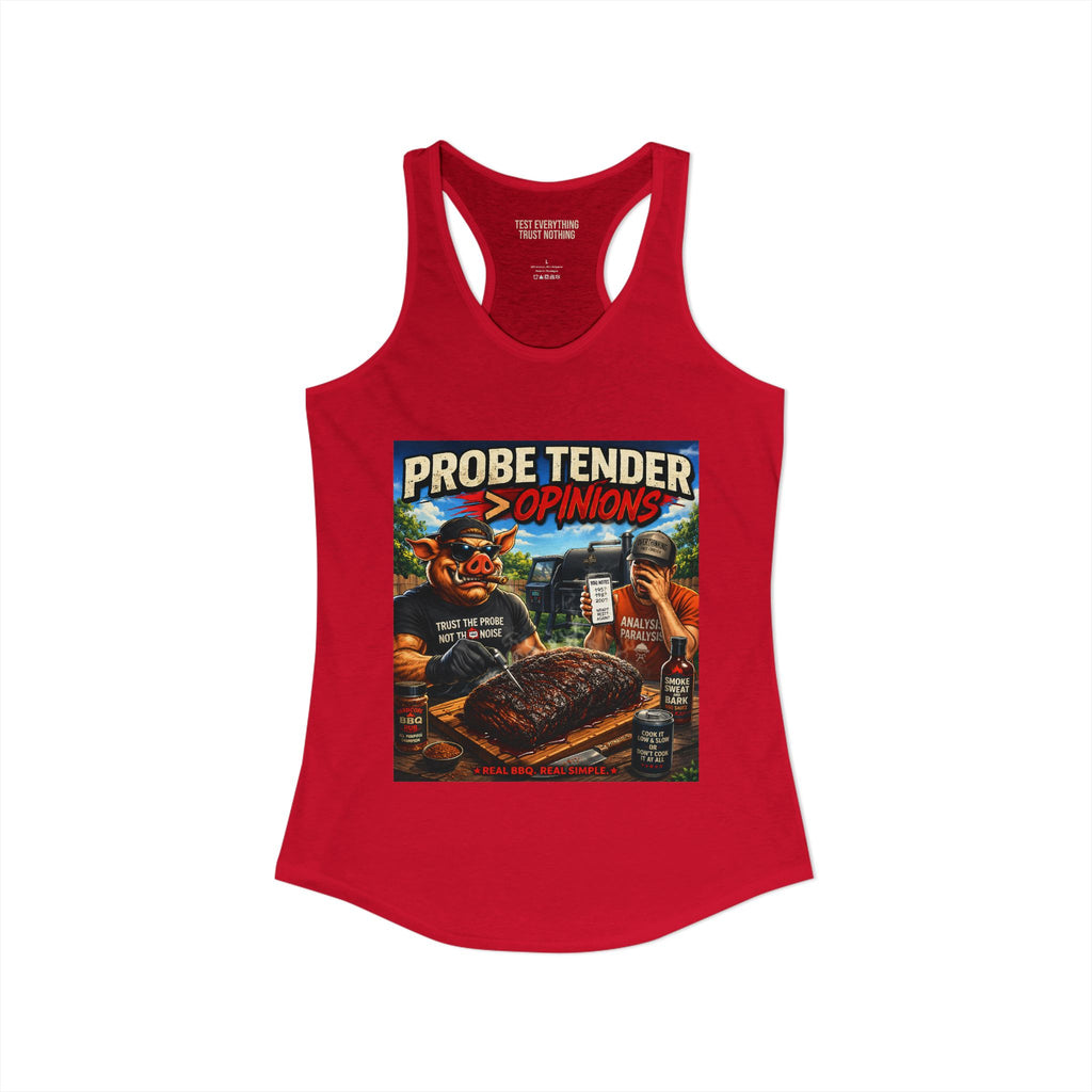 BBQ Test Pit Probe Tender Opinions women's tank mockup
