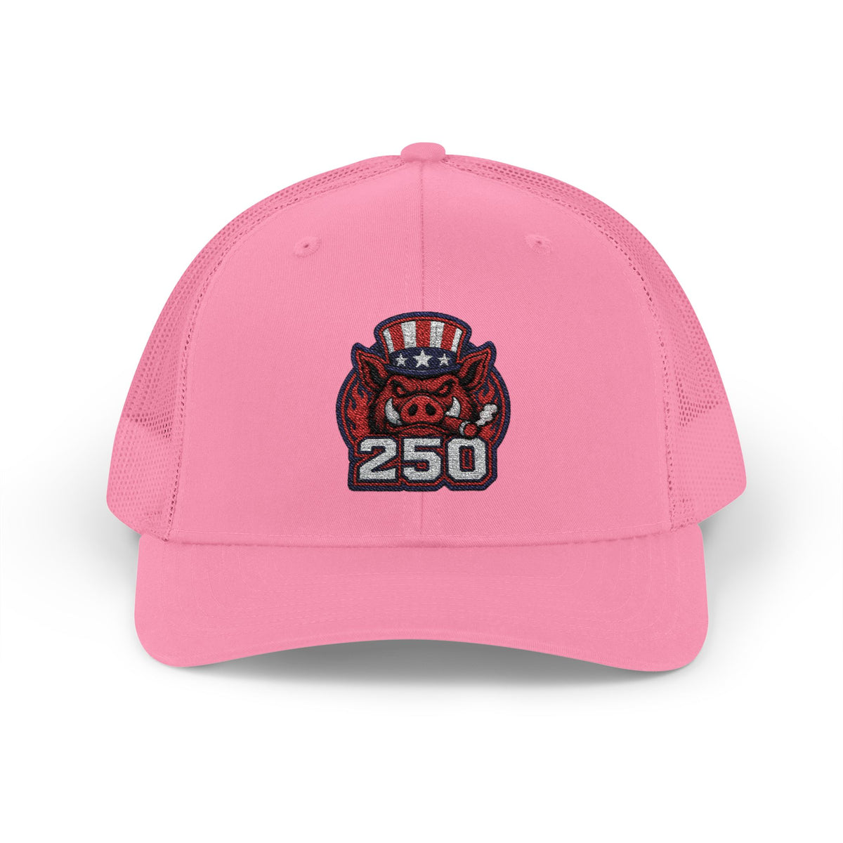 BBQ Test Pit 250 Years of Freedom trucker hat mockup