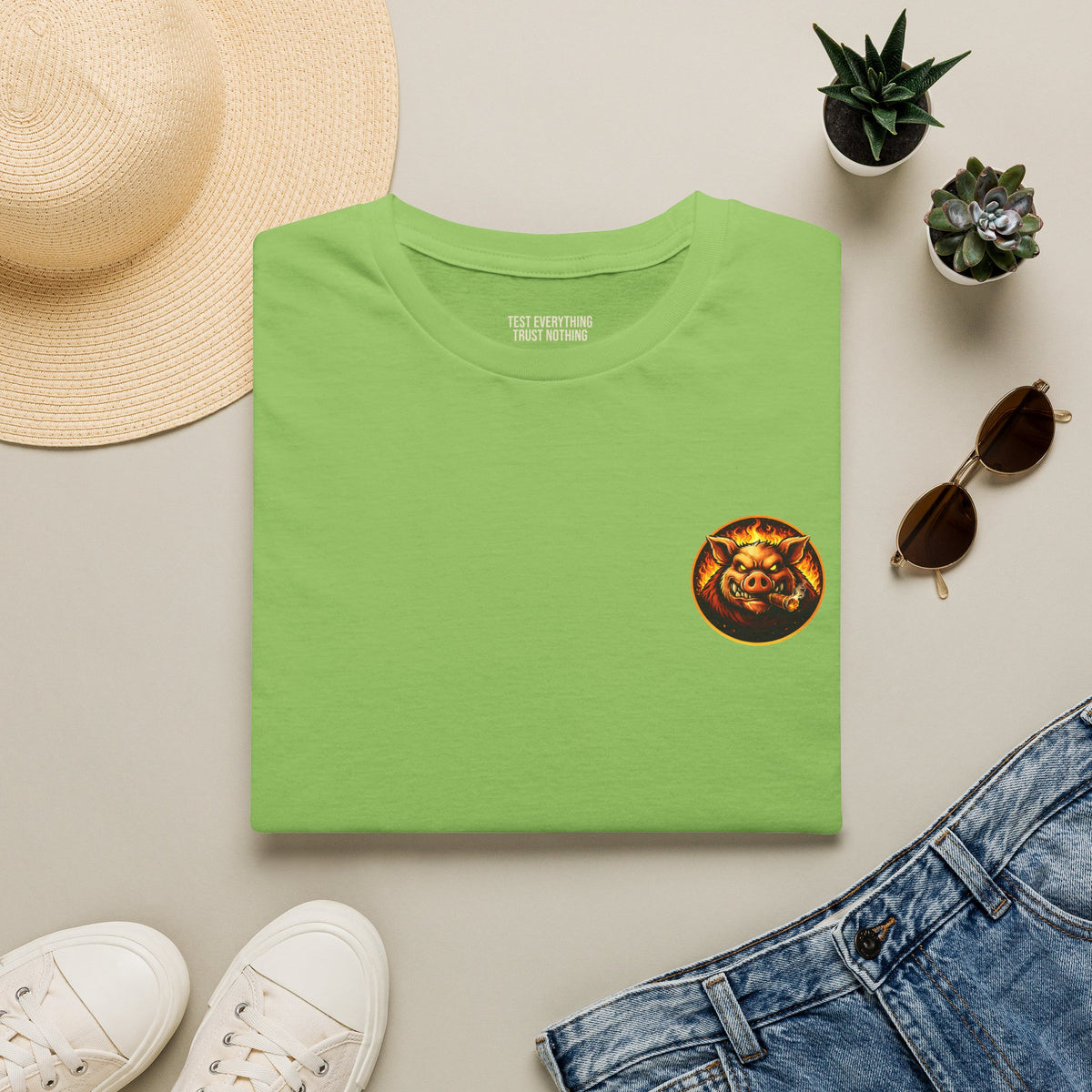 BBQ Test Pit Wrap When It's Ready tee mockup