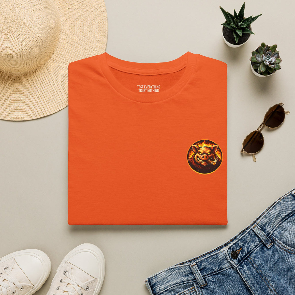 BBQ Test Pit Wrap When It's Ready tee mockup
