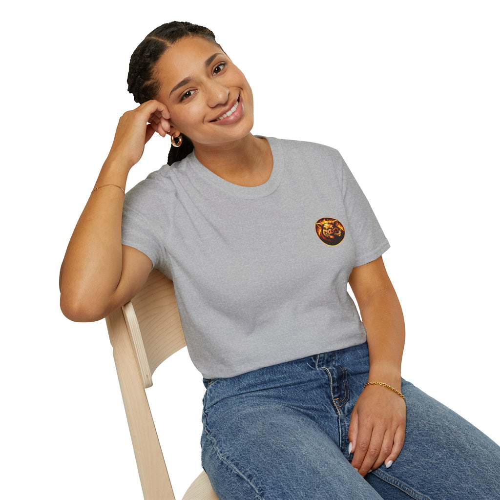 BBQ Test Pit I Like Big Butts soft tee mockup