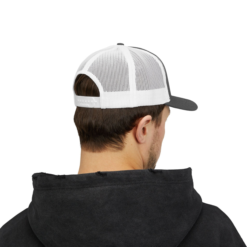 BBQ Test Pit 250 Years of Freedom trucker hat mockup