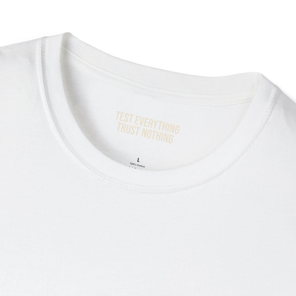 BBQ Test Pit logo soft tee mockup