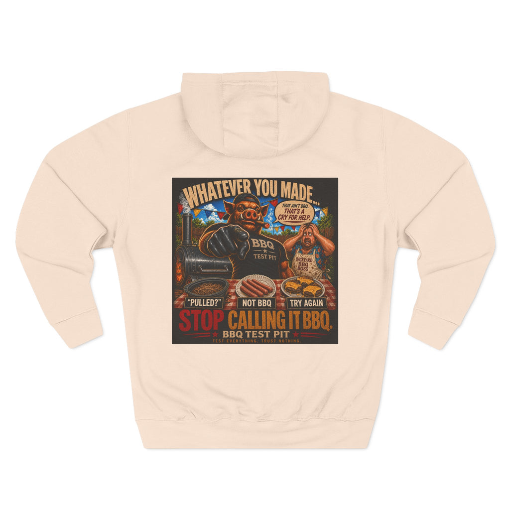 BBQ Test Pit Stop Calling It BBQ hoodie mockup