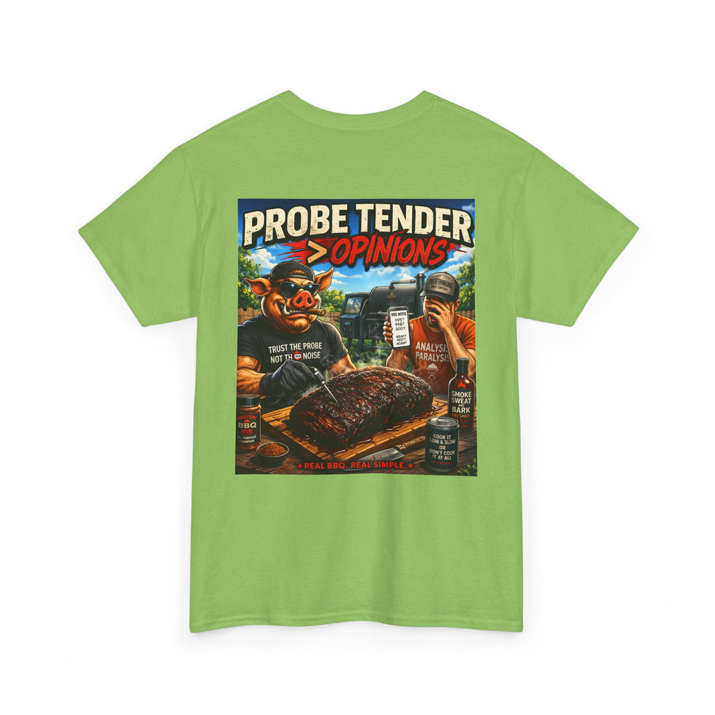 BBQ Test Pit Probe Tender Opinions heavy tee mockup