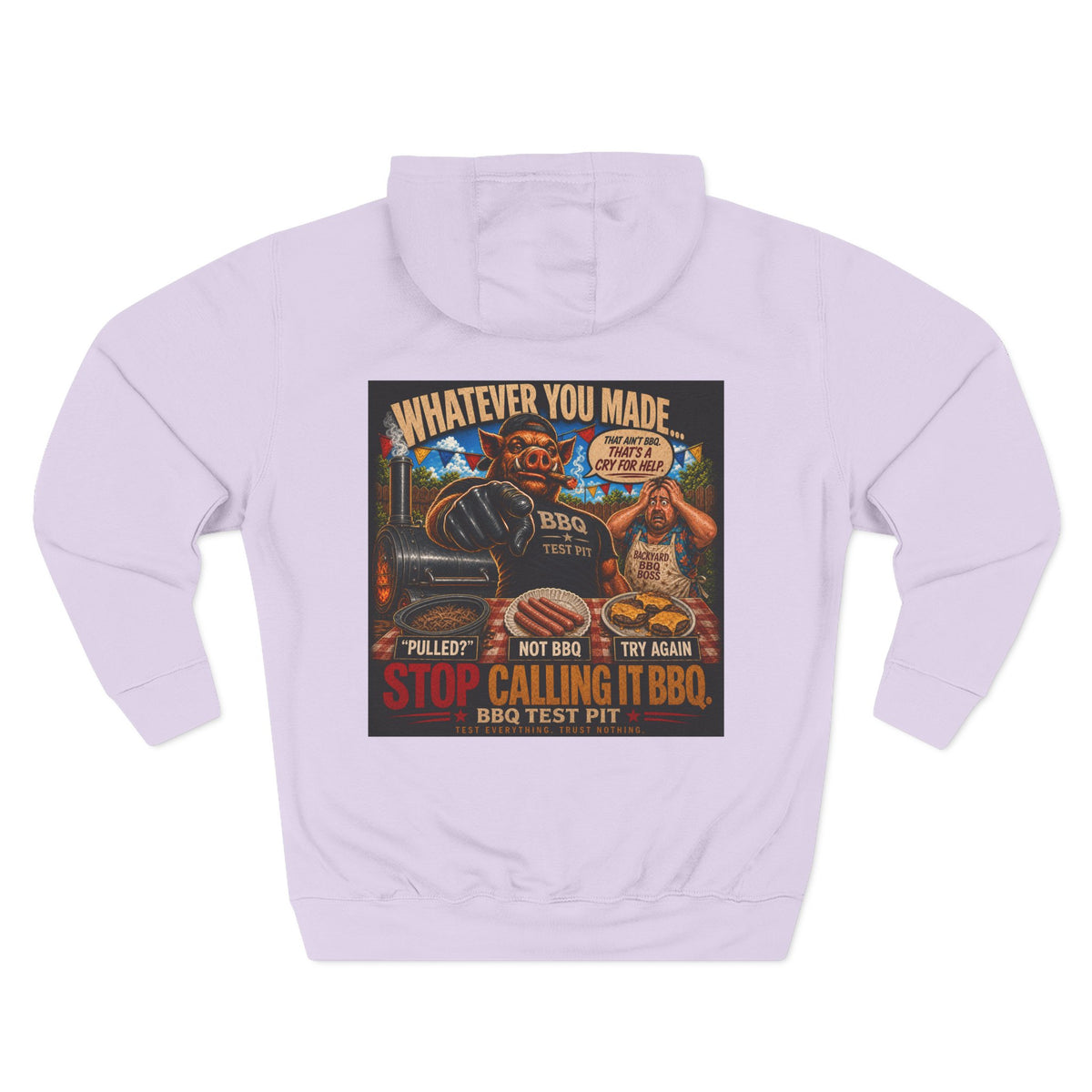 BBQ Test Pit Stop Calling It BBQ hoodie mockup