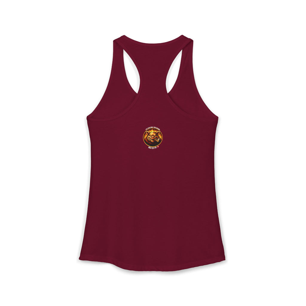 BBQ Test Pit Stop Staring At My Rack women's tank mockup