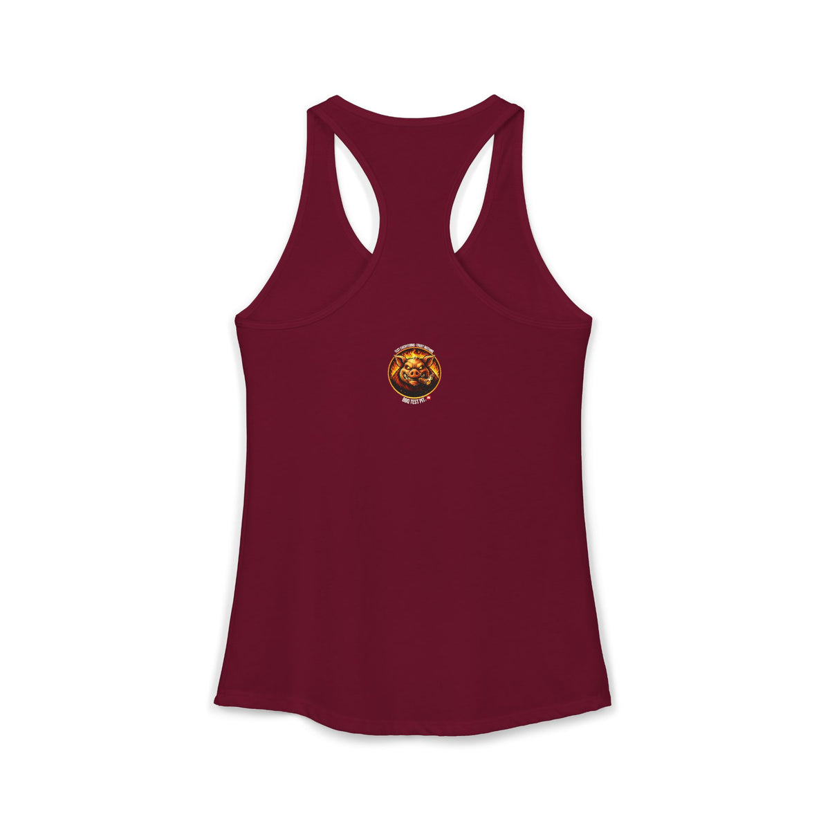 BBQ Test Pit Stop Staring At My Rack women's tank mockup