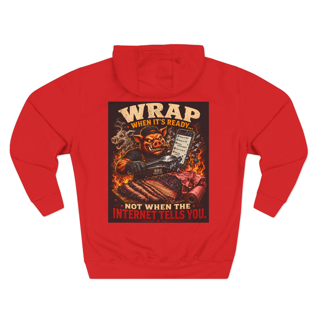 BBQ Test Pit Wrap When It's Ready hoodie mockup