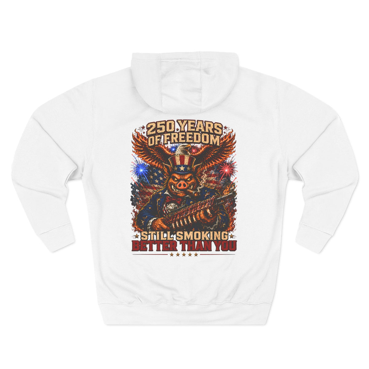 BBQ Test Pit 250 Years of Freedom hoodie mockup