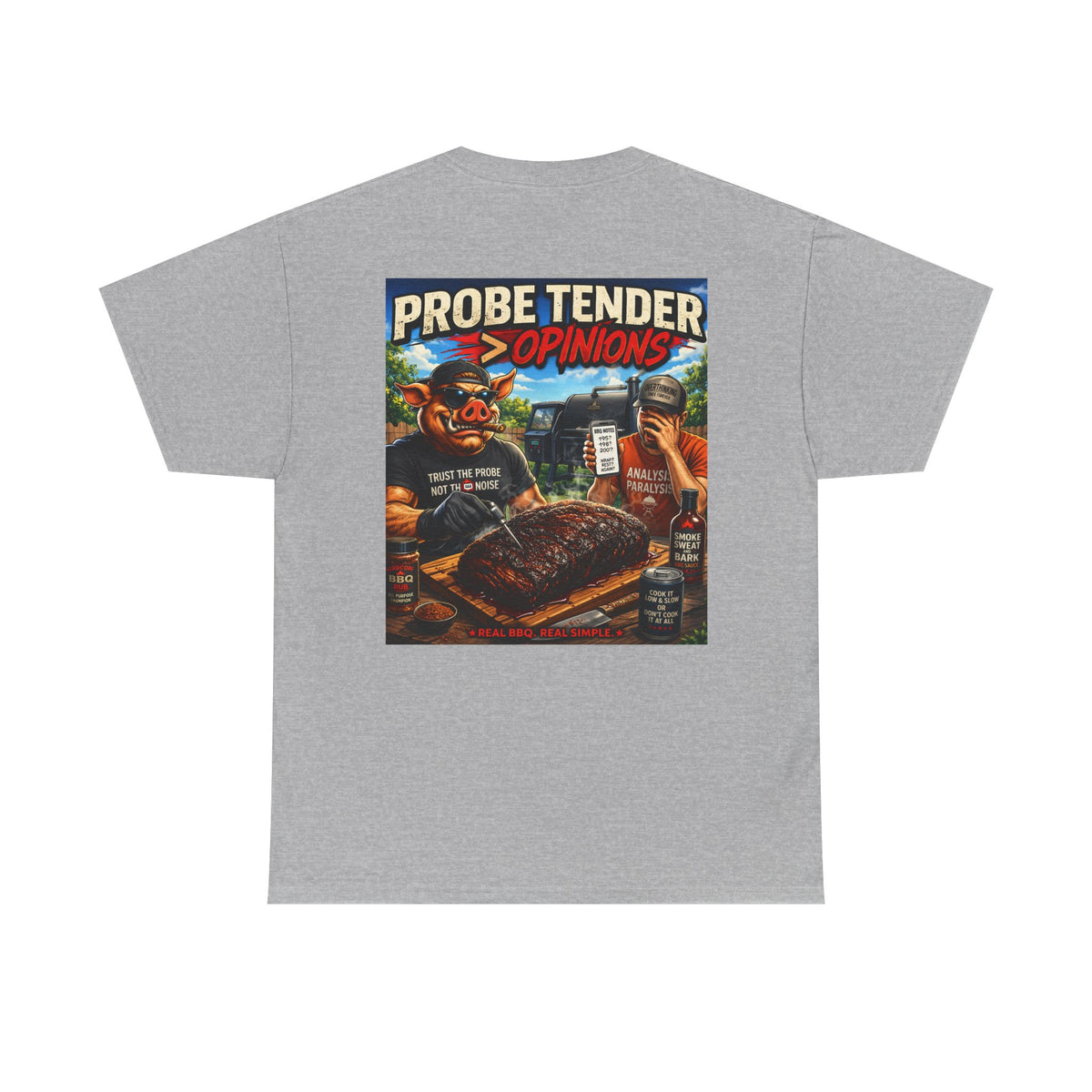 BBQ Test Pit Probe Tender Opinions heavy tee mockup