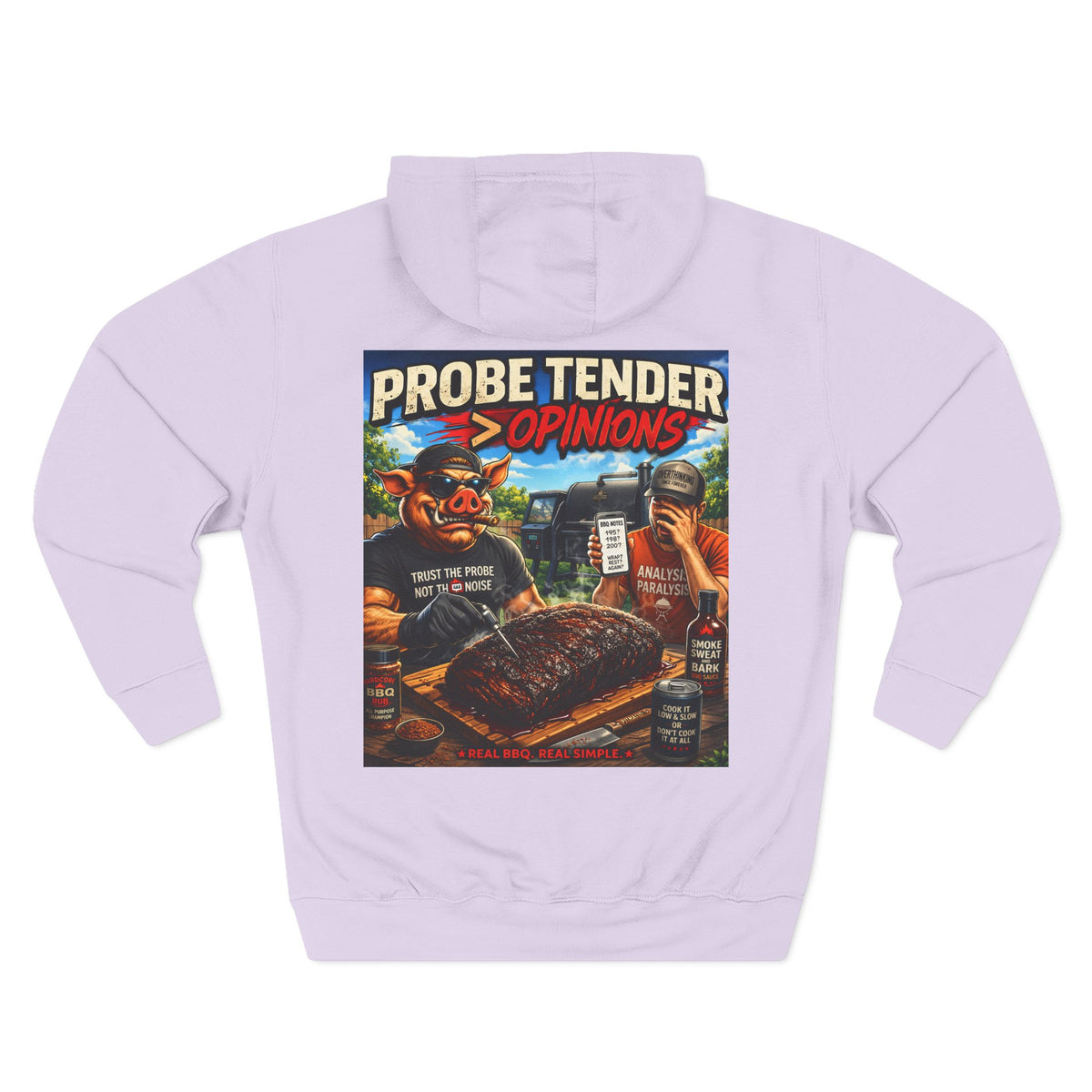 BBQ Test Pit Probe Tender Opinions hoodie mockup