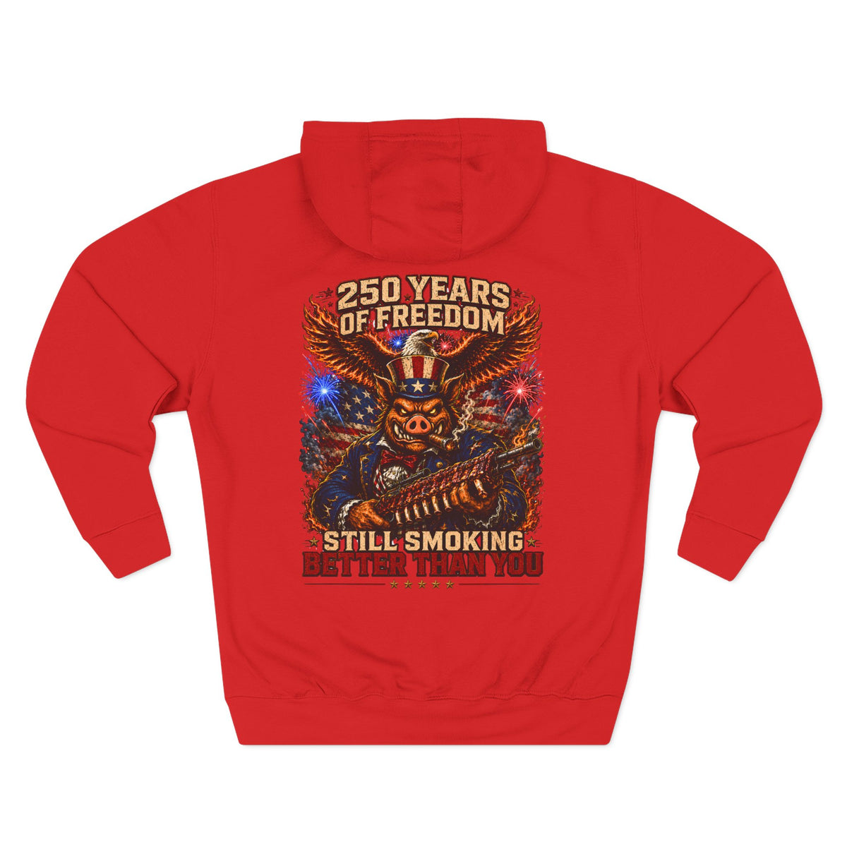 BBQ Test Pit 250 Years of Freedom hoodie mockup