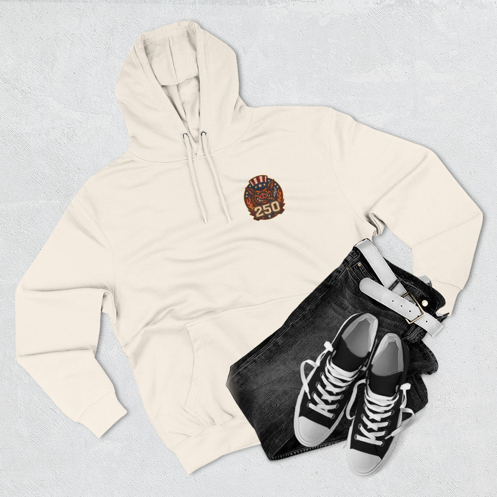 BBQ Test Pit 250 Years of Freedom hoodie mockup