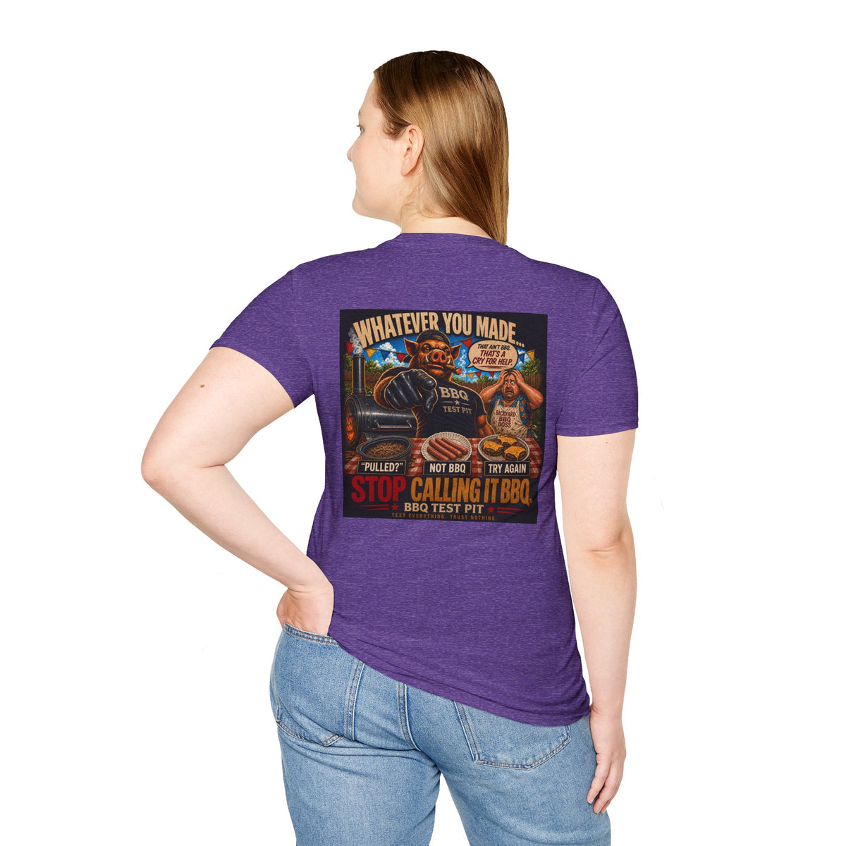 BBQ Test Pit Stop Calling It BBQ tee mockup