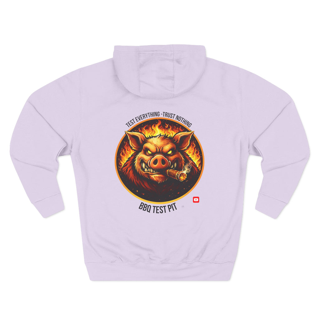 BBQ Test Pit logo hoodie mockup