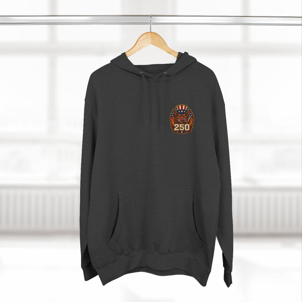 BBQ Test Pit 250 Years of Freedom hoodie mockup