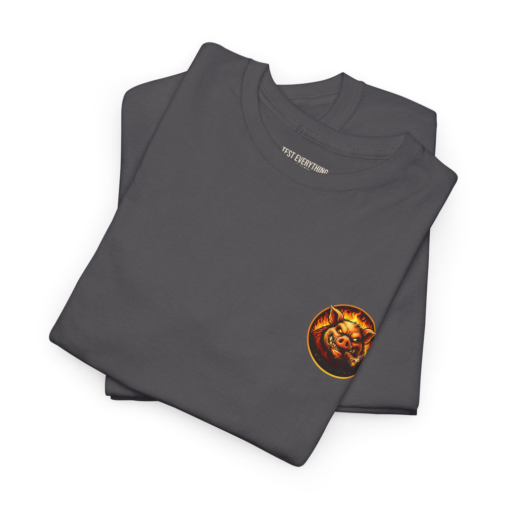 BBQ Test Pit I Like Big Butts tee mockup