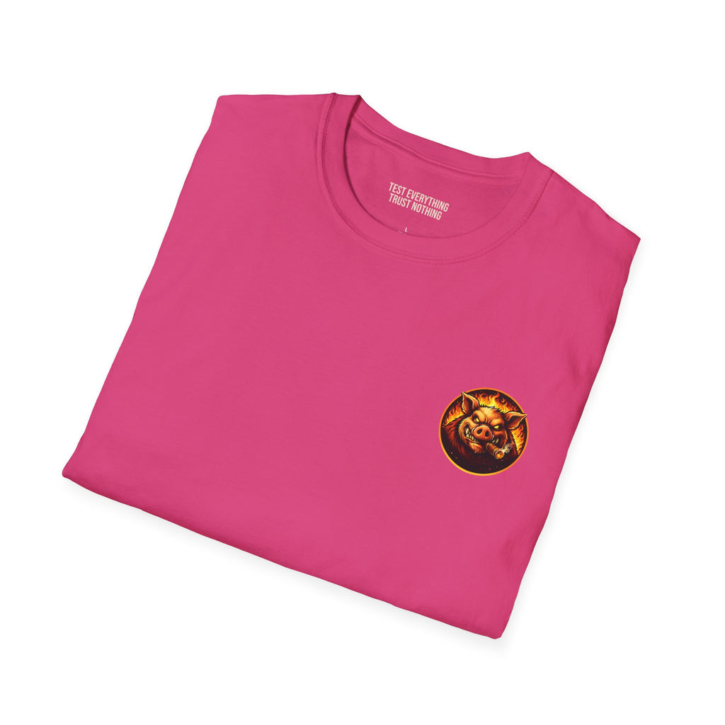 BBQ Test Pit Your Pellet Grill Is Fine soft tee mockup