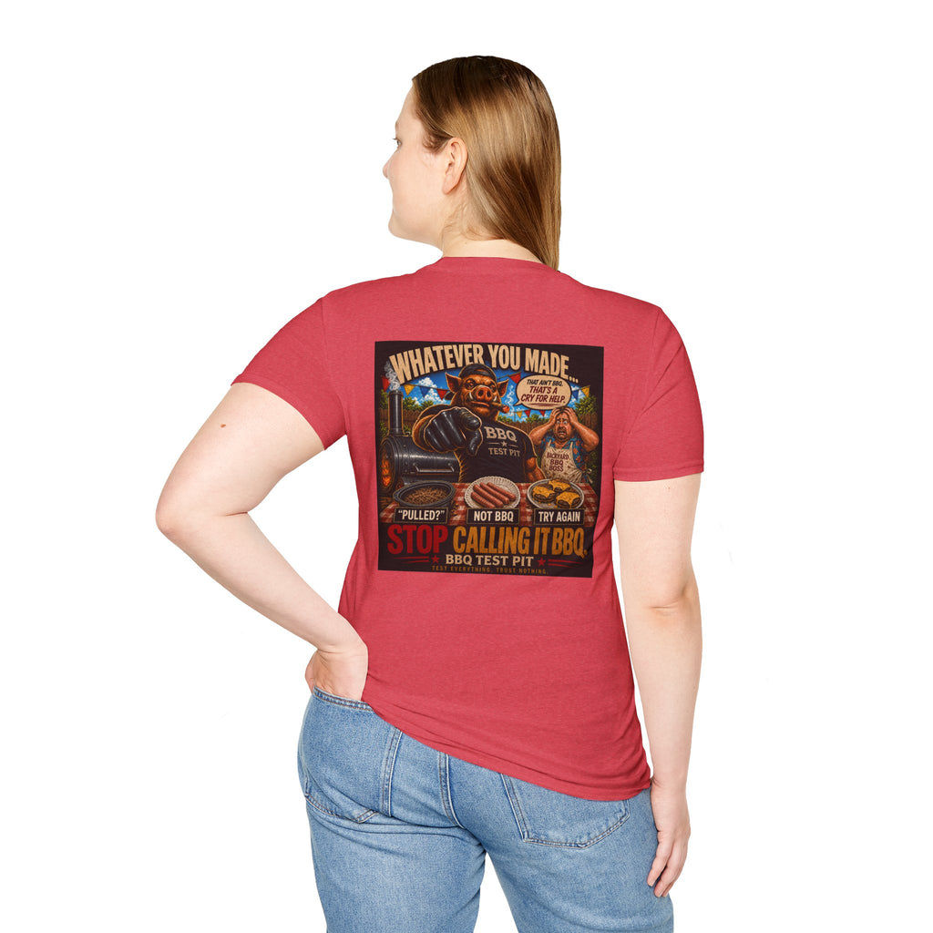 BBQ Test Pit Stop Calling It BBQ tee mockup